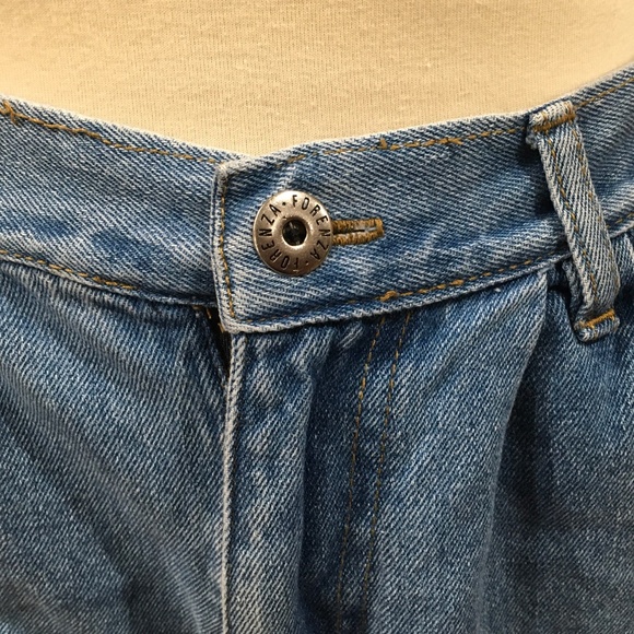 Vintage High Waist Jean Denim Shorts - Picture 5 of 8